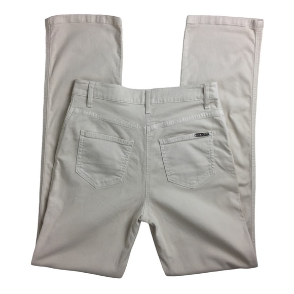 St. John Ivory Straight Leg High Rise Jeans - Picture 11 of 15